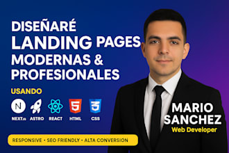 desarrollo sitios web como desarrollador full stack, frontend y backend