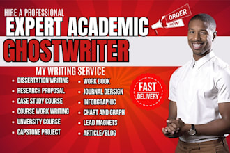 ghostwrite expert academic writing, proofreading, humanizing, book rewriting