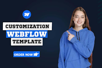 customize webflow template, edit or update webflow website