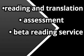 a service of beta reading