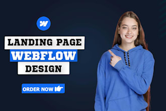 create a webflow landing page or convert wix, shopify, or wordpress to webflow