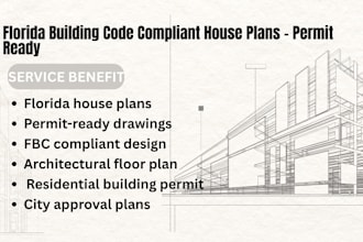 design florida building code compliant house plans for permit approval