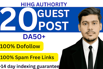 high da guest  posting service SEO guest post backlinks