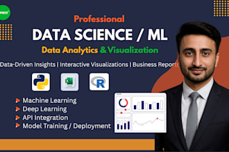 do ai, machine learning, data analytics, science projects in python, rstudio