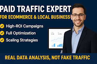 paid traffic specialist for ecommerce dropshipping and local business