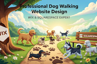 create a wix dog walking and pet care website with SEO and booking system