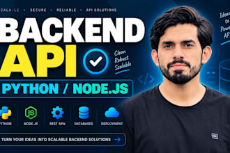 your backend developer using python and node
