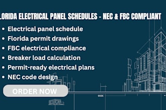 design electrical panel schedules compliant with florida building code