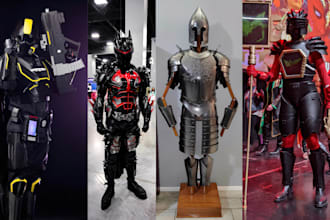 design custom 3d cosplay creation wearable armor props costumes stl for printing