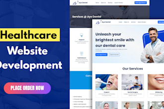 design medical, healthcare, dental clinic website