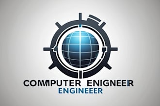 modern minimalist engineering logo design
