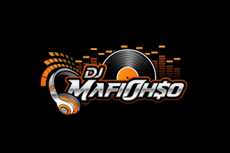 create wonderful and excellent dj logo design