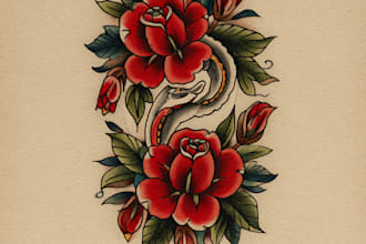 do traditional old school tattoo design