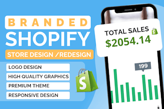 create premium shopify store, shopify store design, redesign