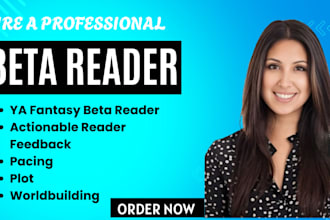 beta read your ya fantasy novel for pacing plot and worldbuilding clarity