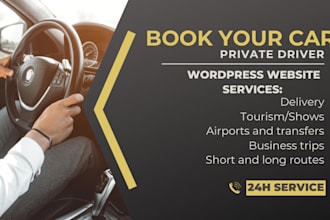 design professional car rental booking website for business and SEO