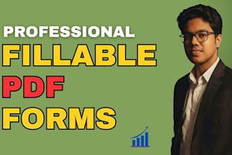 create professional, editable, interactive fillable PDF forms