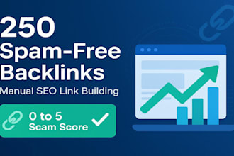manually build 250 spam free mixed backlinks full off page seo services