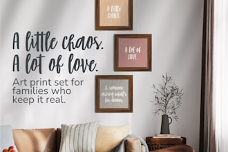 design a custom printable wall art quote or affirmation