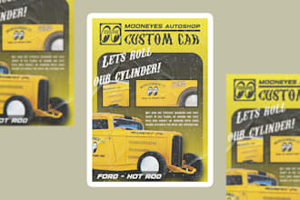 design you a car poster ad for your needs