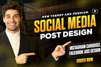 do social media advertising, facebook ads post, instagram post, carousel design