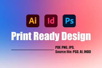 create professional print ready design
