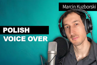 record polish voice over for e learning, corporate and narration