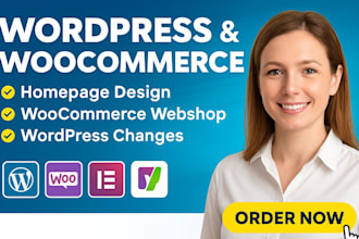 wordpress changes, homepage design, woocommerce plugin, woocommerce webshop