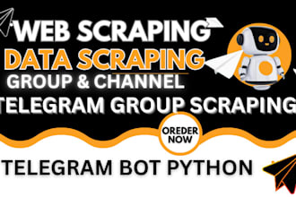 do python web data scraping trading telegram bots and automation web scraper