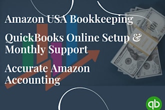 monthly bookkeeping for amazon USA sellers with quickbooks
