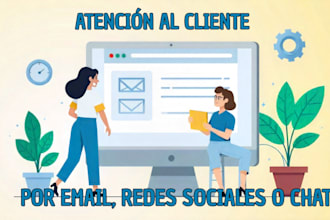 ateción al cliente por chat, correo y whatsapp