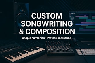 be your ghost songwriter and write your lyrics and melody