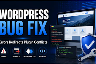 fix wordpress errors bugs redirects and plugin conflicts
