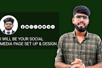 set up and design facebook, instagram, tiktok business pages