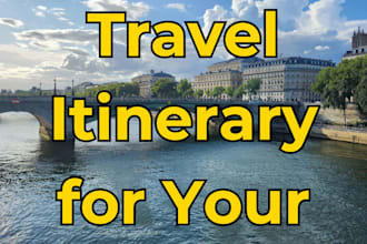 create a custom travel itinerary for your trip