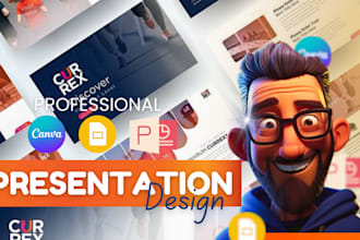 design and redesign powerpoint, canva presentation, google slides and pitch deck