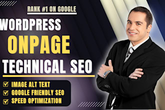 do seo onpage website optimize wordpress technical services para google rankings