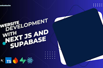 build next js website with supabase, firebase backend