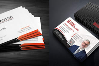 design a custom business card with print ready