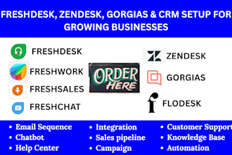 setup freshdesk chatbot freshwork zendesk gorgias freshsales freshchat flodesk