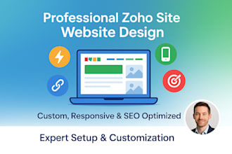 design, customize, and optimize your professional zoho site website