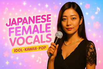 create powerful japanese female vocals for idol, kawaii, and pop music