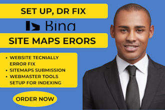 fix bing index, sitemap error, webmaster tools setup for indexing, seo
