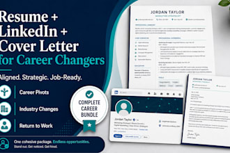 rewrite your resume, linkedin, and cover letter for a career change