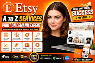 be your virtual assistant for etsy, teespring, redbubble print on demand stores