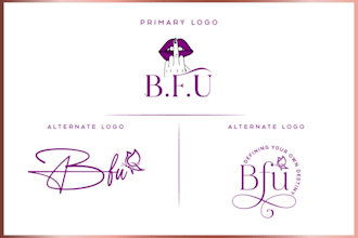 do modern cosmetics, makeup, spa and beauty logo design