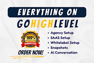 setup gohighlevel agency saas go high level whitelabel snapshots ai conversation