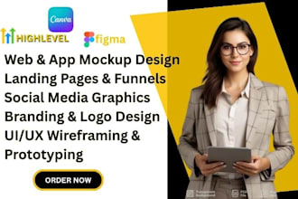 do graphic and webdesign using figma and canva