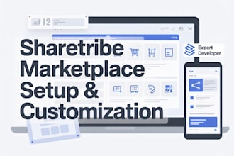 setup and customize sharetribe marketplace, sharetribe developer and landing pag