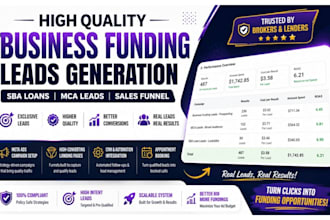 generate exclusive business funding leads sba leads merchant cash advance leads